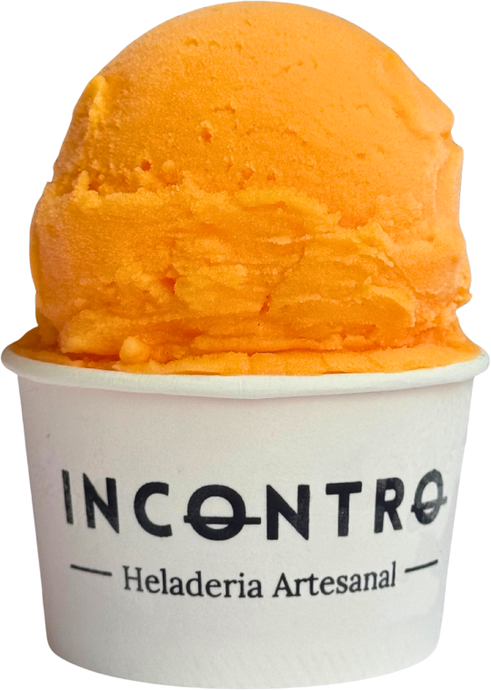 Helado sabor Mandarina en vaso Incontro